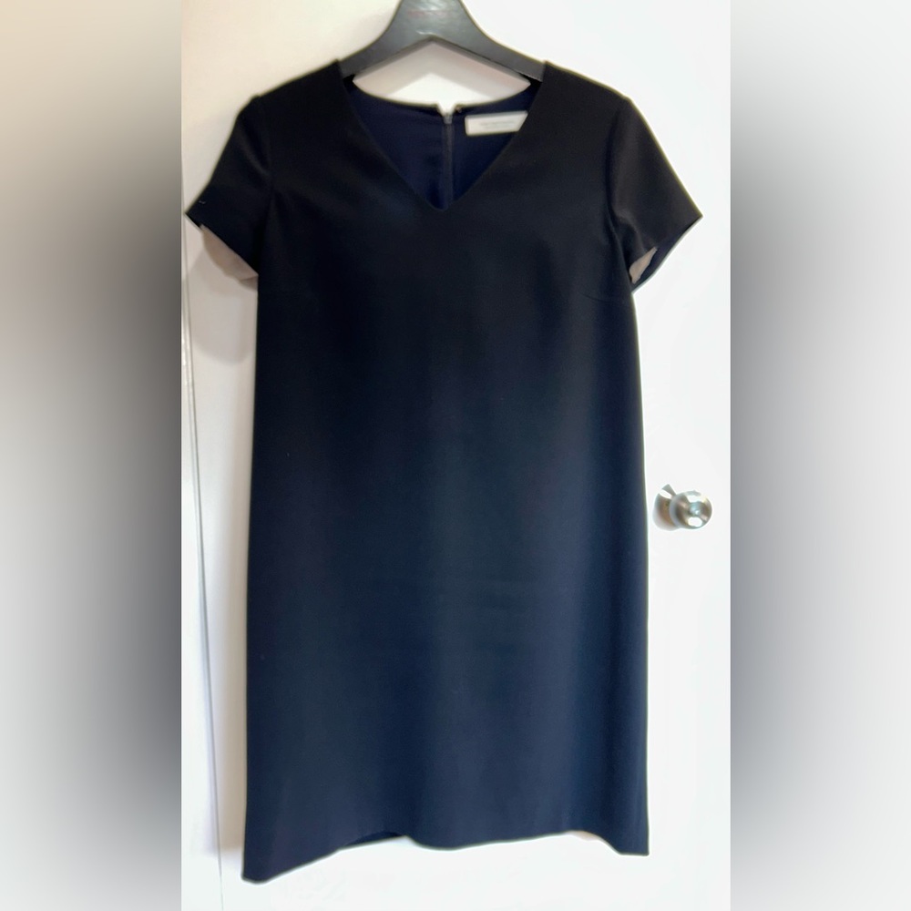 Elegant Navy Short Sleeve Dress